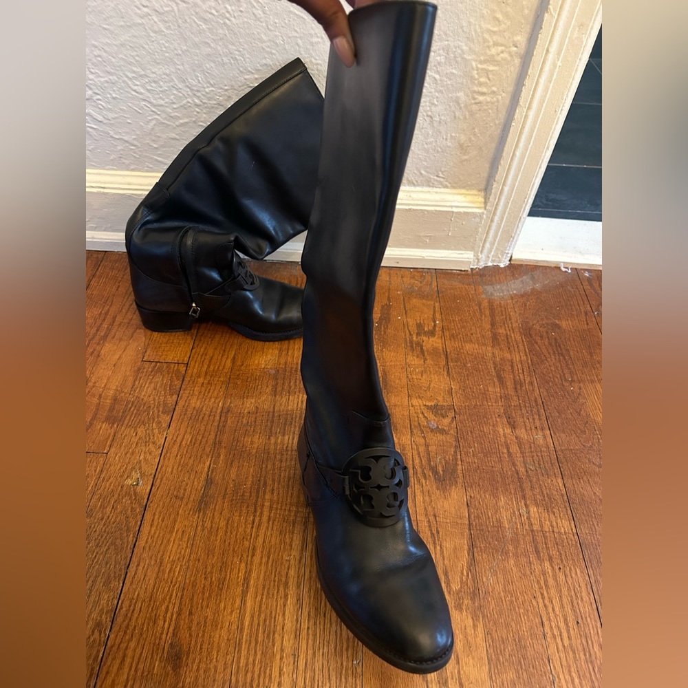 Black Tory Burch Riding Boots